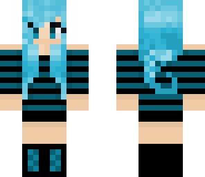 blue haired emo anime girl edit