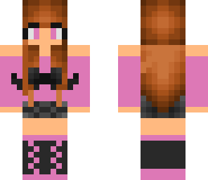 the pink mustache girl