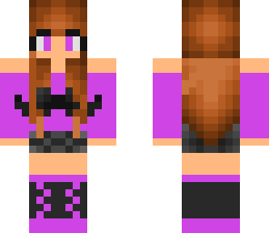 the purple mustache girl