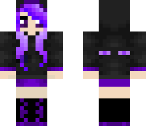 ender girl whithout ender eyes on hoodie
