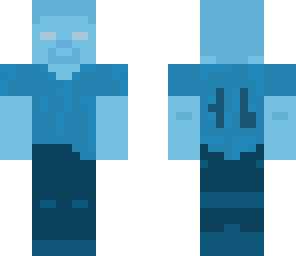 herobrine frozen in ice