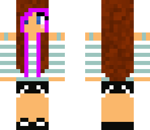 purple streak girl