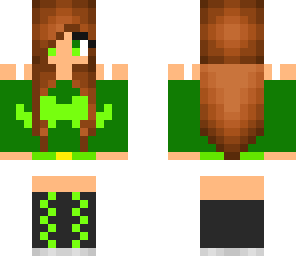 electric green mustash girl