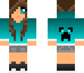 creeper hoodie girl fixed