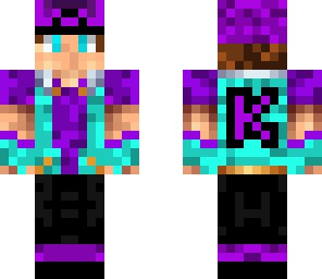 purple cyan pokemon trainer