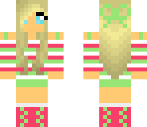 minty pink girl
