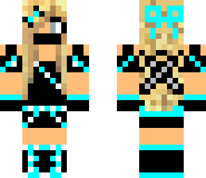 blind blue ninja girl