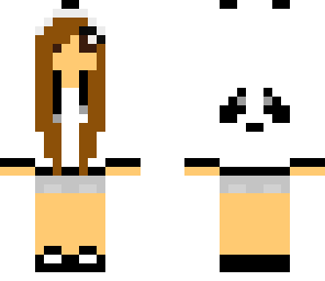 brunette panda hoodie