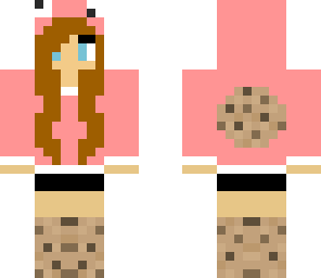 brunette pink cookie monster