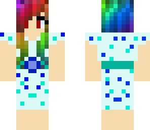 blue dress