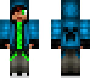 green hoodie