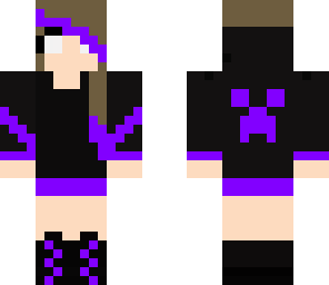 purple herobrine girl