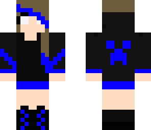 blue herobrine girl