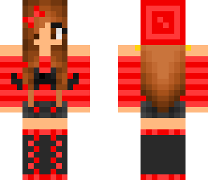 red mustache girl