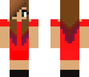 girl with red dress