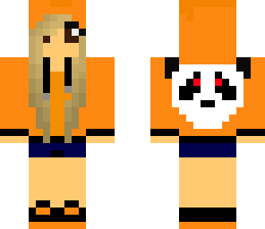 orange panda hoodie