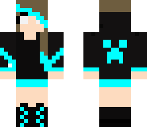 dimond blue herobrine girl
