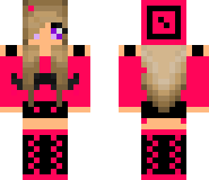 pink mustache girl