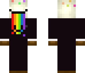 cake man pukes rainbow