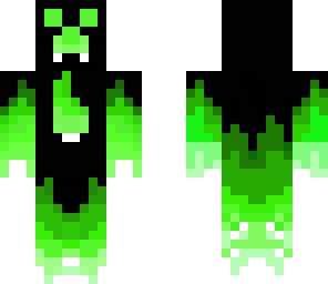 flaming green creeper