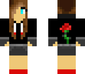 red rose girl