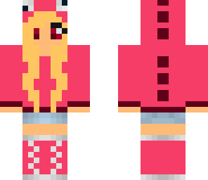 red pink dino girl