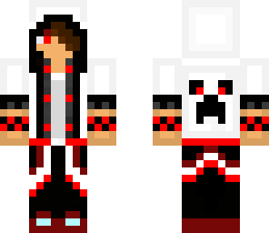cool red-white coat
