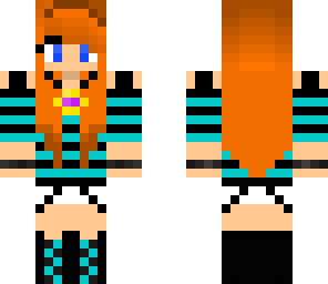 redhead girl with amulet