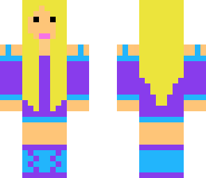 purple teenager girl