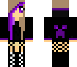 dark purple hair girl