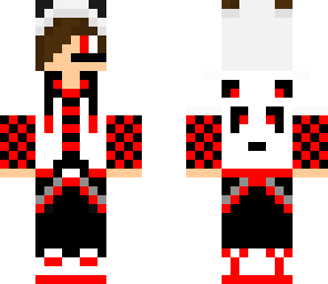 fixed panda gamer boy red