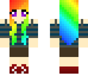 rainbow hair girl