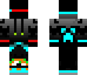 neon colored enderman