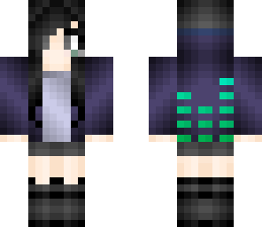 personal skin- with black hair