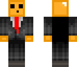 orange slime in a suit