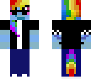 rainbow dash  with a jacket