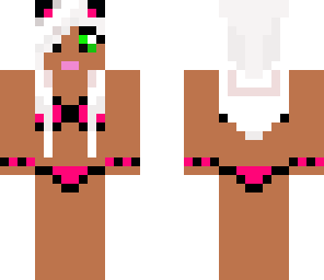 pink bikini dark skin