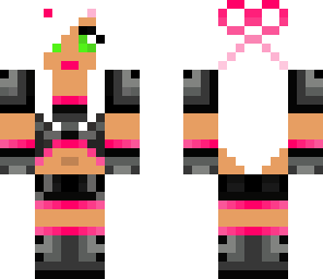 pink cat warrior girl