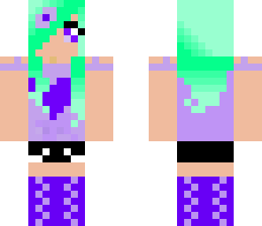 cute purple girl