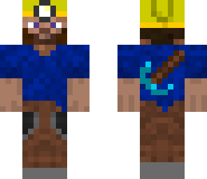 miner with helmet