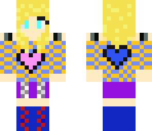 blonde with hearts
