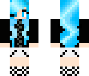 blue gamer girl