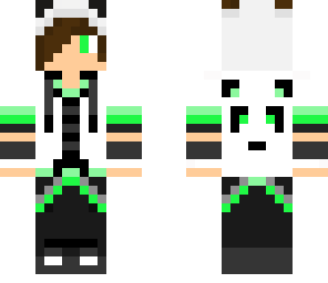 green panda boy