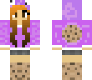 purple cookie monster girl