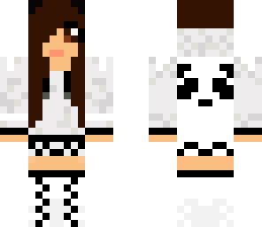 brunette panda girl