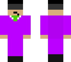 purple suited man