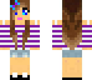 cute purple girl