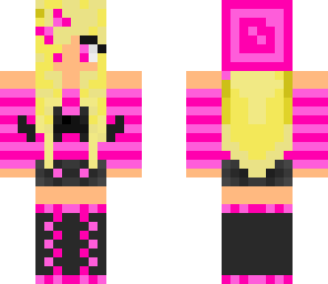 cute pink mustache girl
