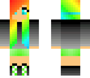 rainbow dj girl