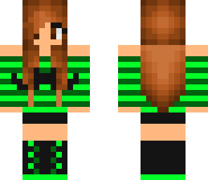 green girl mustache